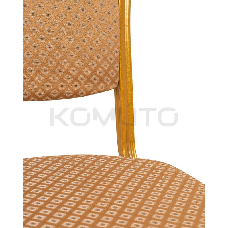 Krzesło bankietowe HERA beżowo złote konferencyjne