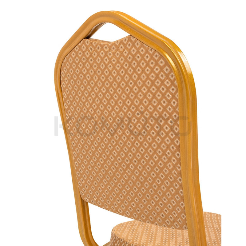 Krzesło bankietowe HERA beżowo złote konferencyjne