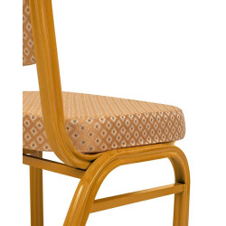 Krzesło bankietowe HERA beżowo złote konferencyjne