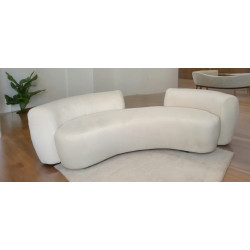 Tapicerowana Sofa półokrągła zakrzywiona banan Bean 4 osobowa
