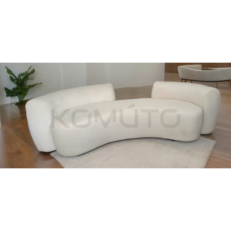 Tapicerowana Sofa półokrągła zakrzywiona banan Bean 4 osobowa