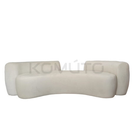 Tapicerowana Sofa półokrągła zakrzywiona banan Bean 4 osobowa