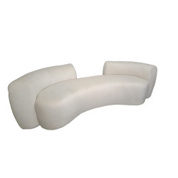 Tapicerowana Sofa półokrągła zakrzywiona banan Bean 4 osobowa