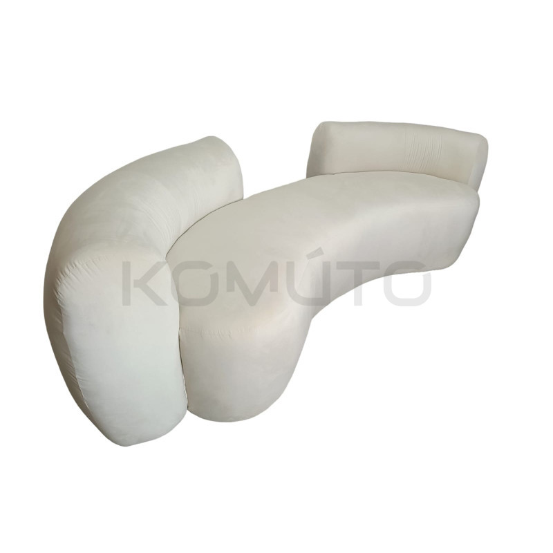 Tapicerowana Sofa półokrągła zakrzywiona banan Bean 4 osobowa