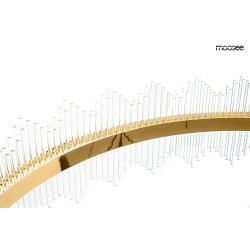 Lampa wisząca glamour Florens 120 złota kryształowe pałeczki