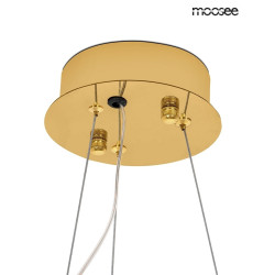 Lampa wisząca glamour Florens 120 złota kryształowe pałeczki