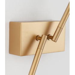 Kinkiet obrotowy Moccio złoty dwa ramiona