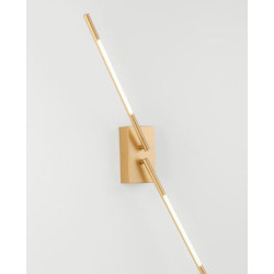 Kinkiet obrotowy Moccio złoty dwa ramiona