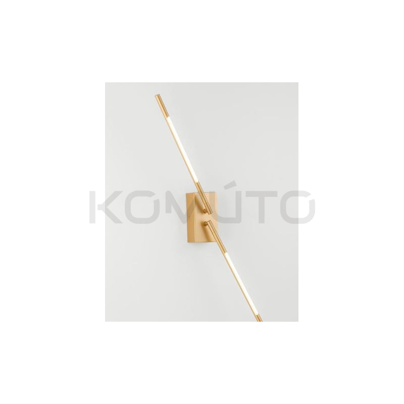 Kinkiet obrotowy Moccio złoty dwa ramiona