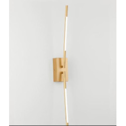 Kinkiet obrotowy Moccio złoty dwa ramiona