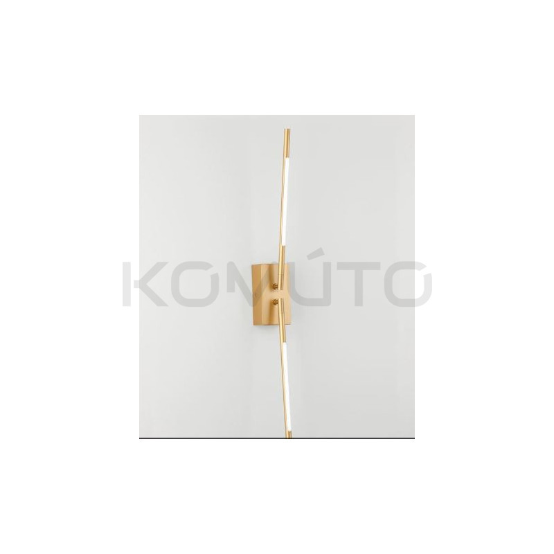Kinkiet obrotowy Moccio złoty dwa ramiona