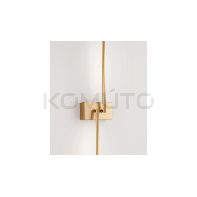 Kinkiet obrotowy Moccio złoty dwa ramiona