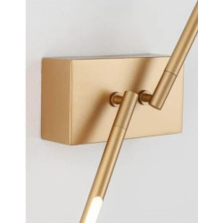 Kinkiet obrotowy Moccio złoty dwa ramiona