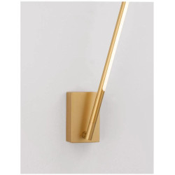 Złoty Kinkiet obrotowy wg własnej osi i po okręgu Moccio