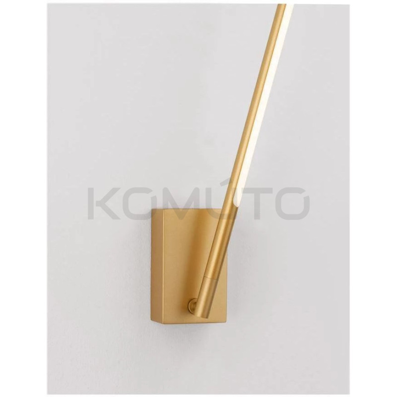 Złoty Kinkiet obrotowy wg własnej osi i po okręgu Moccio