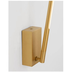 Złoty Kinkiet obrotowy wg własnej osi i po okręgu Moccio