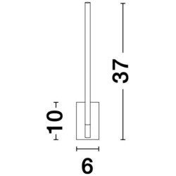 Złoty Kinkiet obrotowy wg własnej osi i po okręgu Moccio