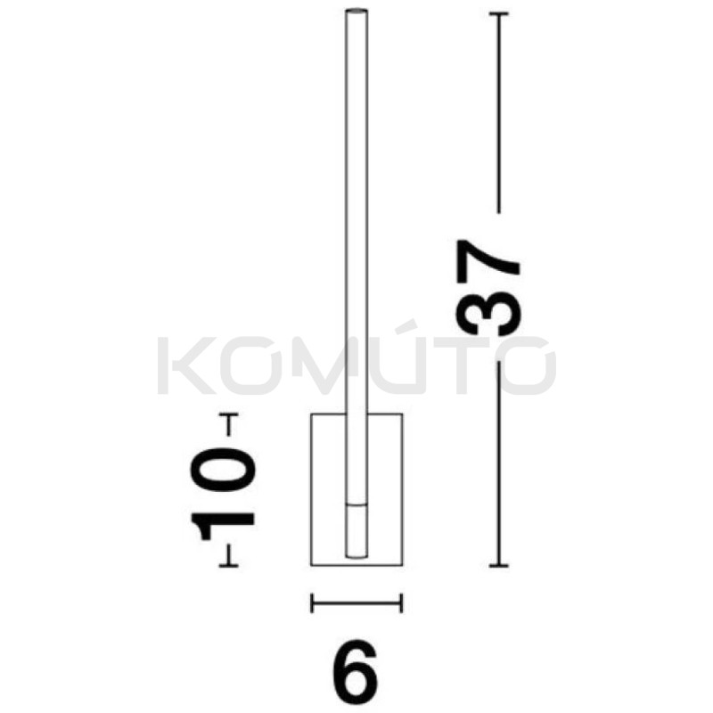 Złoty Kinkiet obrotowy wg własnej osi i po okręgu Moccio