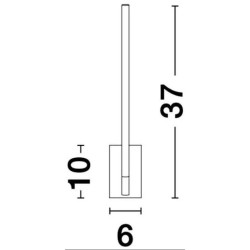 Czarny Kinkiet obraca się dookoła osi i po okręgu  Moccio