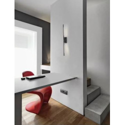 Kinkiet obrotowy Moccio 2 ramiona czarny nowoczesny