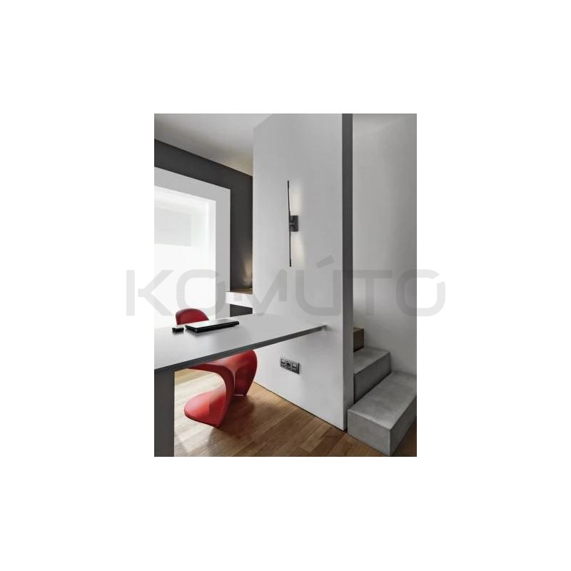 Kinkiet obrotowy Moccio 2 ramiona czarny nowoczesny