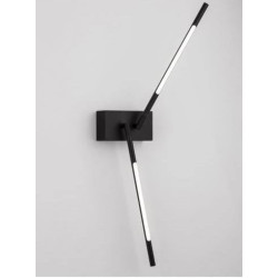 Kinkiet obrotowy Moccio 2 ramiona czarny nowoczesny
