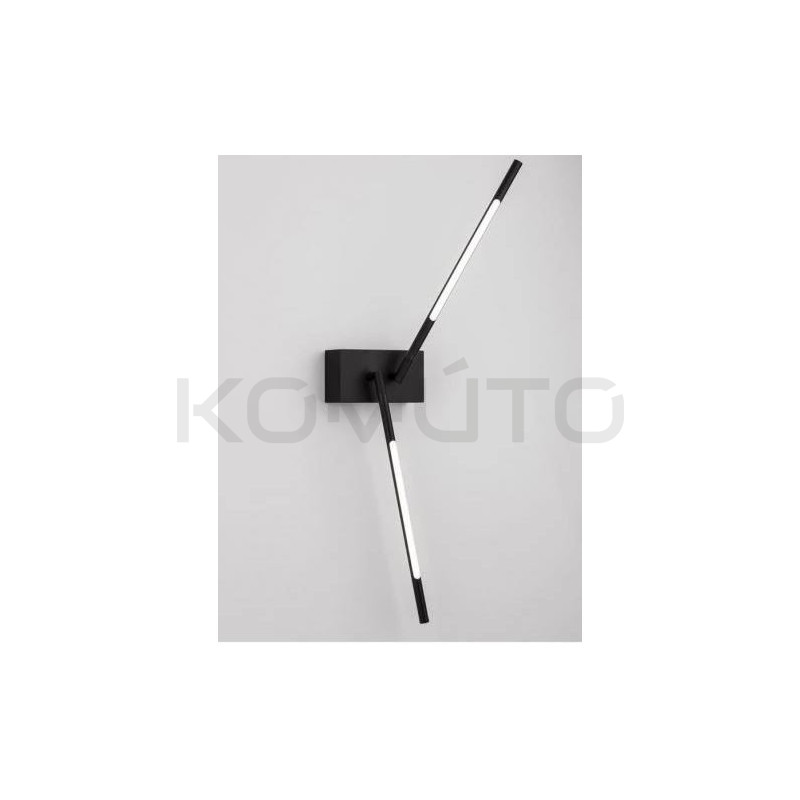 Kinkiet obrotowy Moccio 2 ramiona czarny nowoczesny