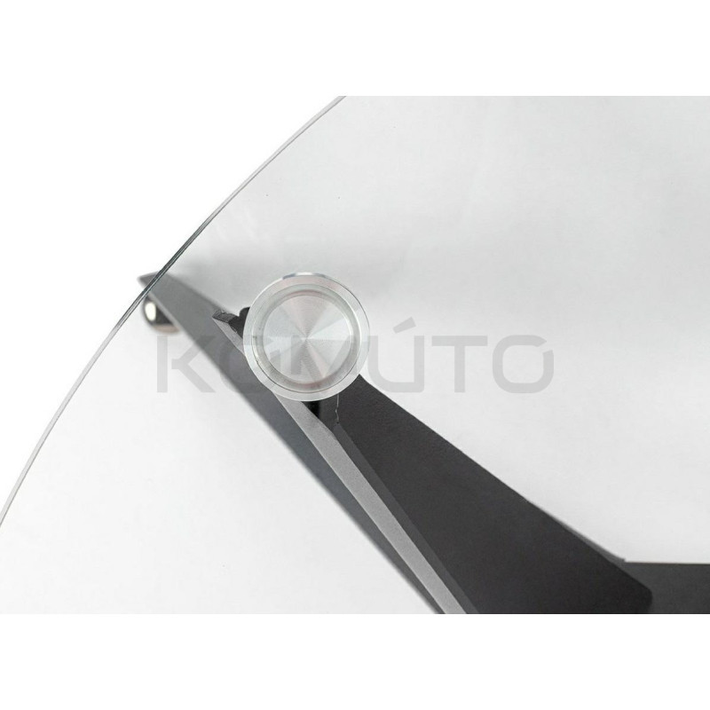 Stół okrągły CRAB 90 czarna podstawa szklany blat Stół okrągły CRAB 90 czarna podstawa szklany blat