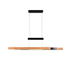 Lampa wisząca Pozioma Bruno czarno drewniana Led rozsuwana Lampa wisząca Pozioma Bruno czarno drewniana Led rozsuwana