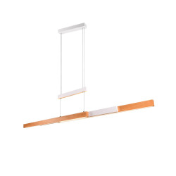 Lampa wisząca Pozioma Bruno biało drewniana Led rozsuwana Lampa wisząca Pozioma Bruno biało drewniana Led rozsuwana