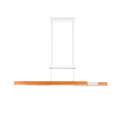 Lampa wisząca Pozioma Bruno biało drewniana Led rozsuwana Lampa wisząca Pozioma Bruno biało drewniana Led rozsuwana