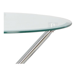 Stół okrągły Chrom Conex 90 szklany nowoczesny 4 osobowy Stół okrągły Chrom Conex 90 szklany nowoczesny 4 osobowy