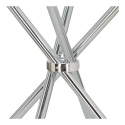 Stół okrągły Chrom Conex 90 szklany nowoczesny 4 osobowy Stół okrągły Chrom Conex 90 szklany nowoczesny 4 osobowy