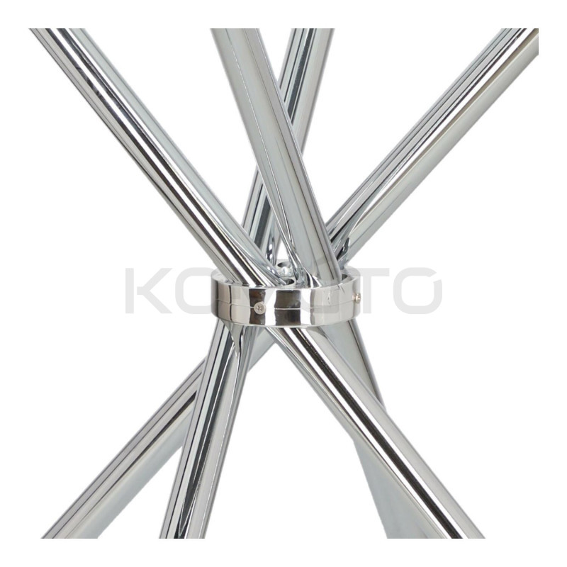 Stół okrągły Chrom Conex 90 szklany nowoczesny 4 osobowy Stół okrągły Chrom Conex 90 szklany nowoczesny 4 osobowy