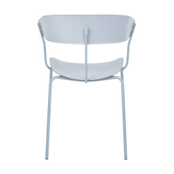 Krzesło Laugar Szare kubełkowe loftowe metalowe Krzesło Laugar Szare kubełkowe loftowe metalowe