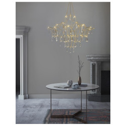 Kryształowy Żyrandol Crystal Rain 80 złoty nowoczesny