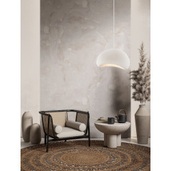 Lampa wisząca Wabi 60 biała w stylu boho, japandi, scandi Lampa wisząca Wabi 60 biała w stylu boho, japandi, scandi