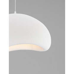 Lampa wisząca Wabi 60 biała w stylu boho, japandi, scandi Lampa wisząca Wabi 60 biała w stylu boho, japandi, scandi
