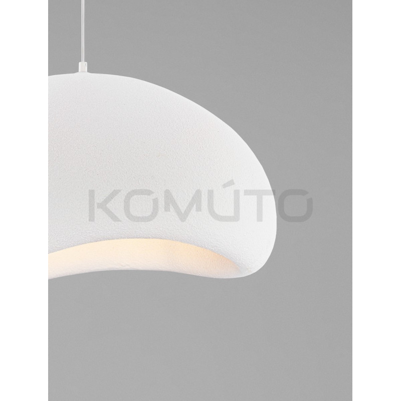 Lampa wisząca Wabi 60 biała w stylu boho, japandi, scandi Lampa wisząca Wabi 60 biała w stylu boho, japandi, scandi