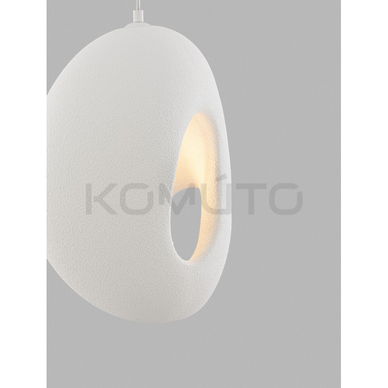 Lampa wisząca Wabi 30 biała kokon w stylu boho, japandi Lampa wisząca Wabi 30 biała kokon w stylu boho, japandi