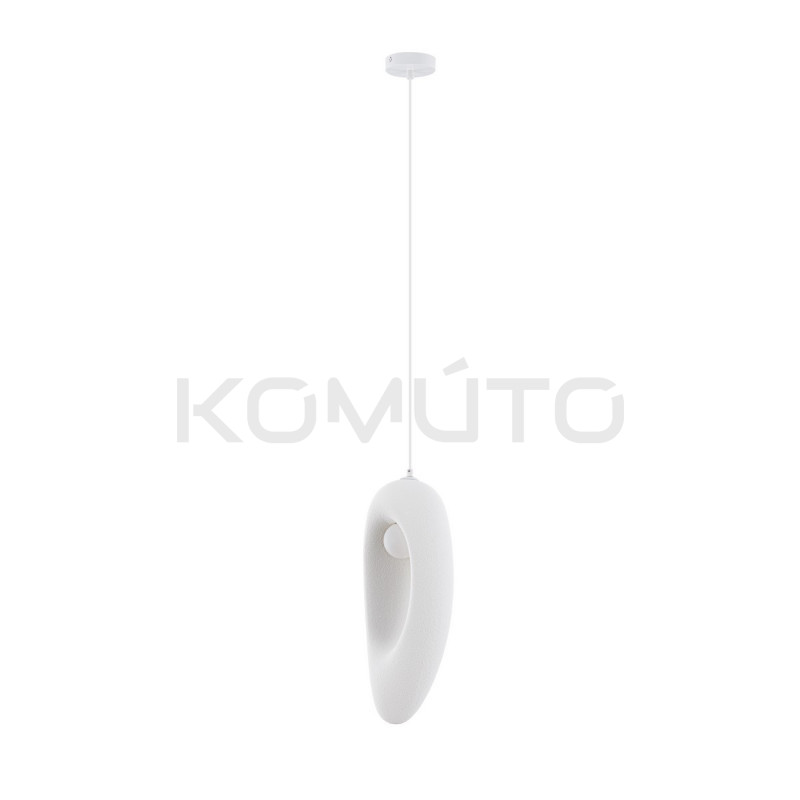 Lampa wisząca Wabi 18 biała w stylu japandi boho skandynawskim