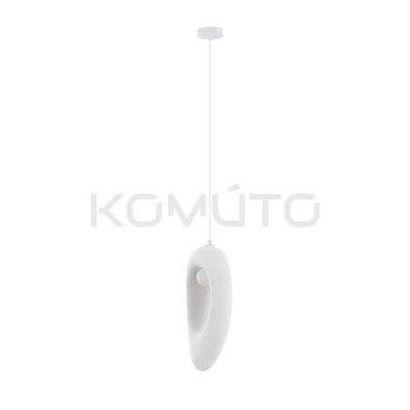 Lampa wisząca Wabi 18 biała w stylu japandi boho skandynawskim