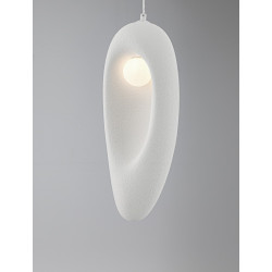 Lampa wisząca Wabi 18 biała w stylu japandi boho skandynawskim Lampa wisząca Wabi 18 biała w stylu japandi boho skandynawskim