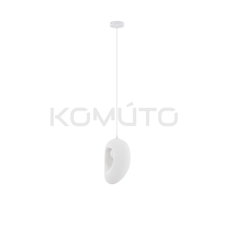 Lampa wisząca Wabi 20 biała w stylu japandi boho rustykalnym