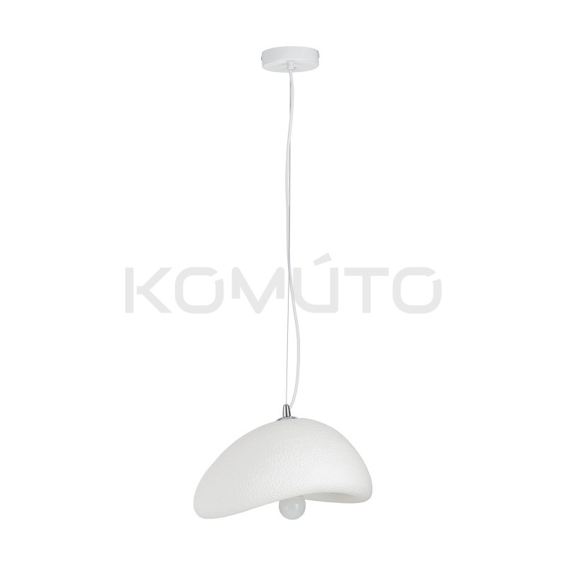 Lampa wisząca STONE biała 30 boho nieregularny kształt