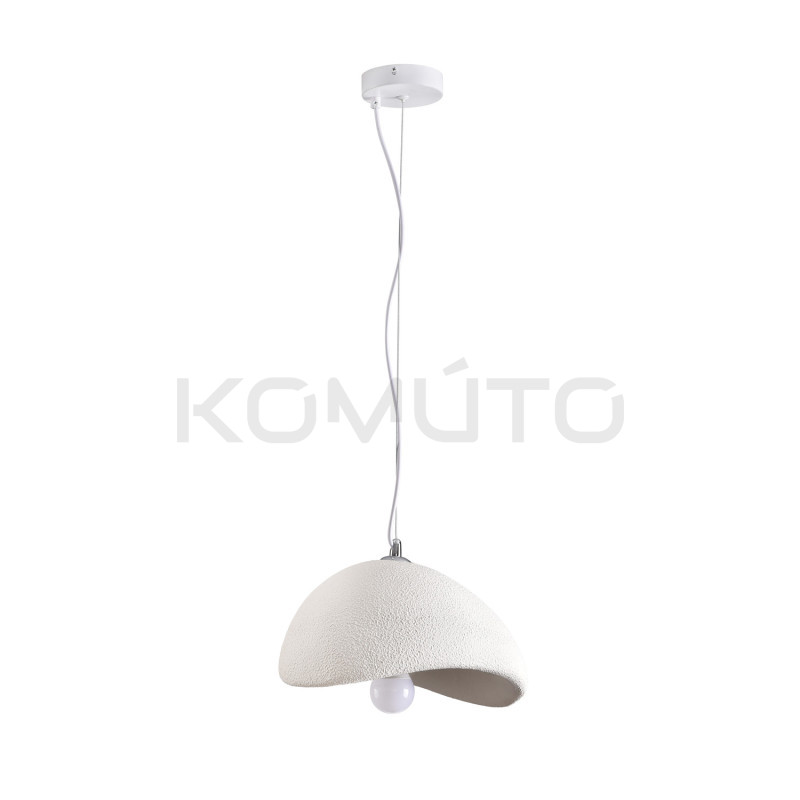 Lampa wisząca STONE biała 30 boho nieregularny kształt Lampa wisząca STONE biała 30 boho nieregularny kształt