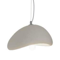 Lampa wisząca STONE biała 30 boho nieregularny kształt Lampa wisząca STONE biała 30 boho nieregularny kształt