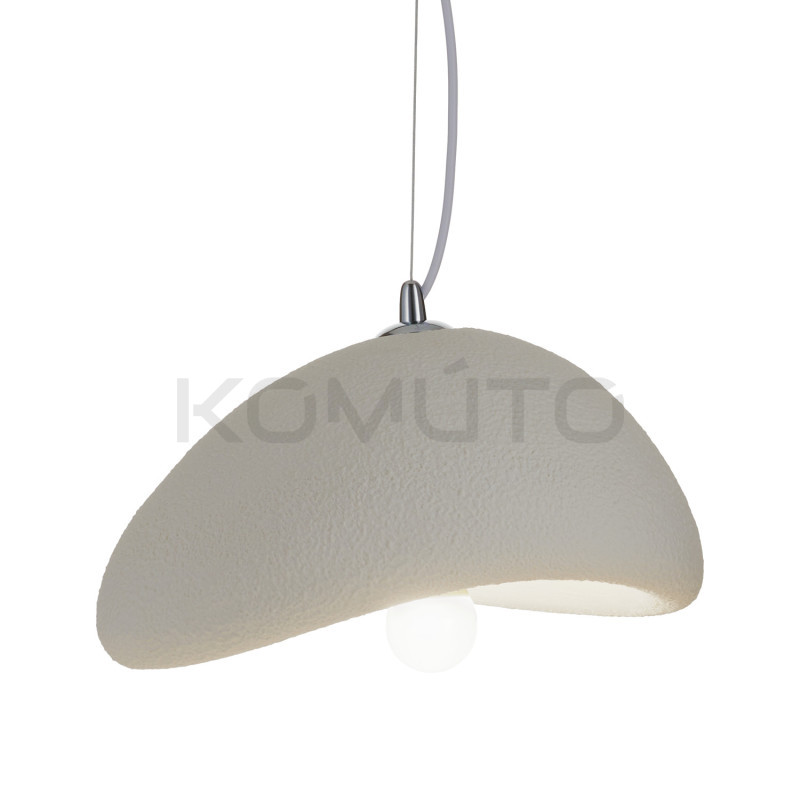 Lampa wisząca STONE biała 30 boho nieregularny kształt Lampa wisząca STONE biała 30 boho nieregularny kształt
