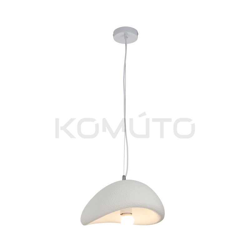 Lampa wisząca STONE biała 30 boho nieregularny kształt Lampa wisząca STONE biała 30 boho nieregularny kształt