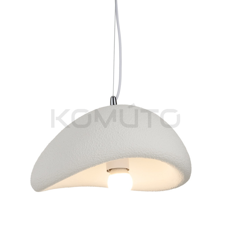 Lampa wisząca STONE biała 30 boho nieregularny kształt Lampa wisząca STONE biała 30 boho nieregularny kształt